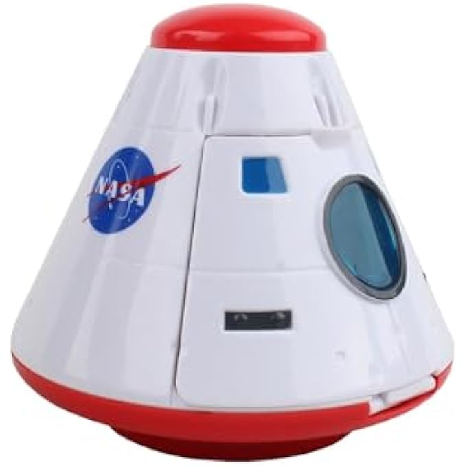 NASA SPACE ADVENTURE SERIES SPACE CAPSULE WITH LIGHTS & FIGURINE, TOY SPACE CAPSULE PLAYSET, COMPATIBLE WITH SPACE STATION, 4.25L X 4.75W, NASA, PLASTIC, S, AGES 3+ - Image 1